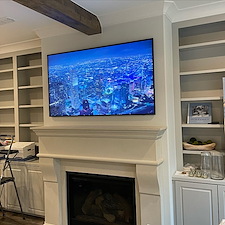 Expert-Samsung-Frame-TV-Mounting-Electrical-Outlet-Installation-in-Bellaire-Texas 1